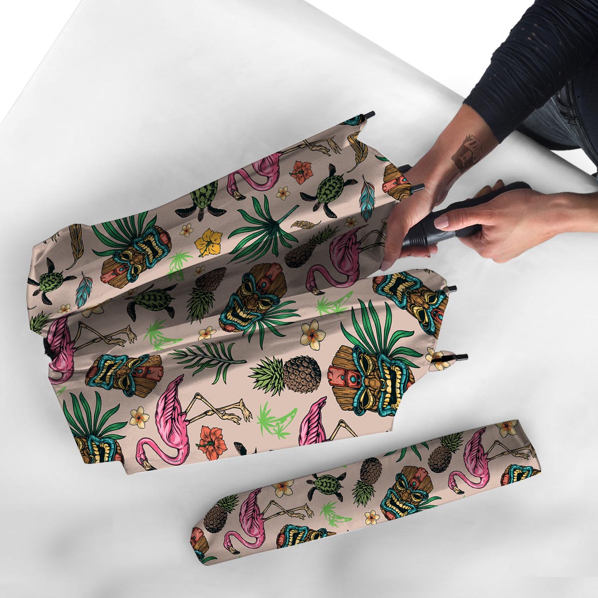 Totem Summer Print Pattern Umbrella-grizzshop