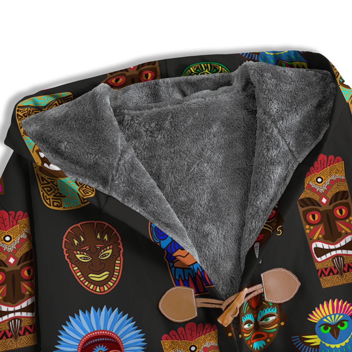 Totem Tiki Print Pattern Men's Windbreaker Jacket-grizzshop