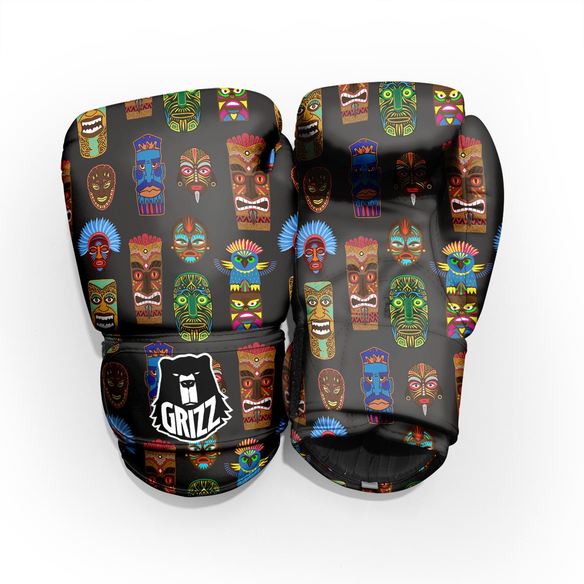 Totem Tiki Print Pattern Pro Boxing Glove