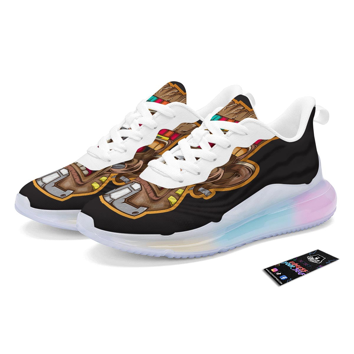 Totem Tiki Print Running Sneakers-grizzshop