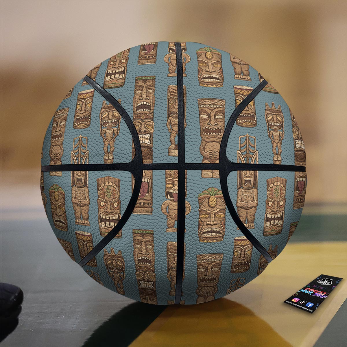 Totem Tribal Print Pattern Basketball