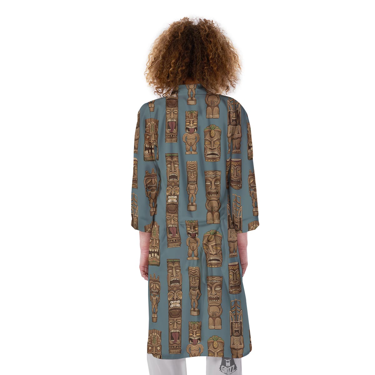 Totem Tribal Print Pattern Kimono-grizzshop