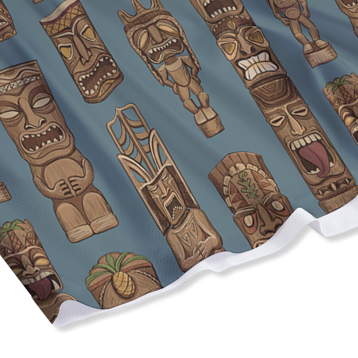 Totem Tribal Print Pattern Mesh Shorts