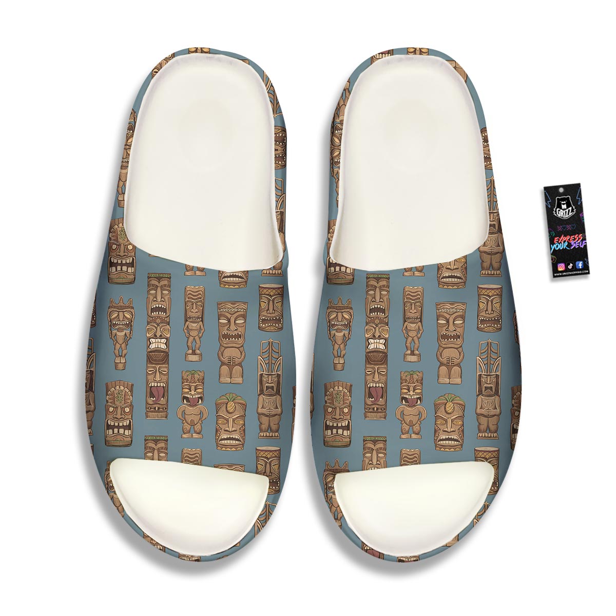 Totem Tribal Print Pattern Sandals-grizzshop