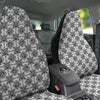 Totem White And Black Print Pattern Car Seat Covers-grizzshop