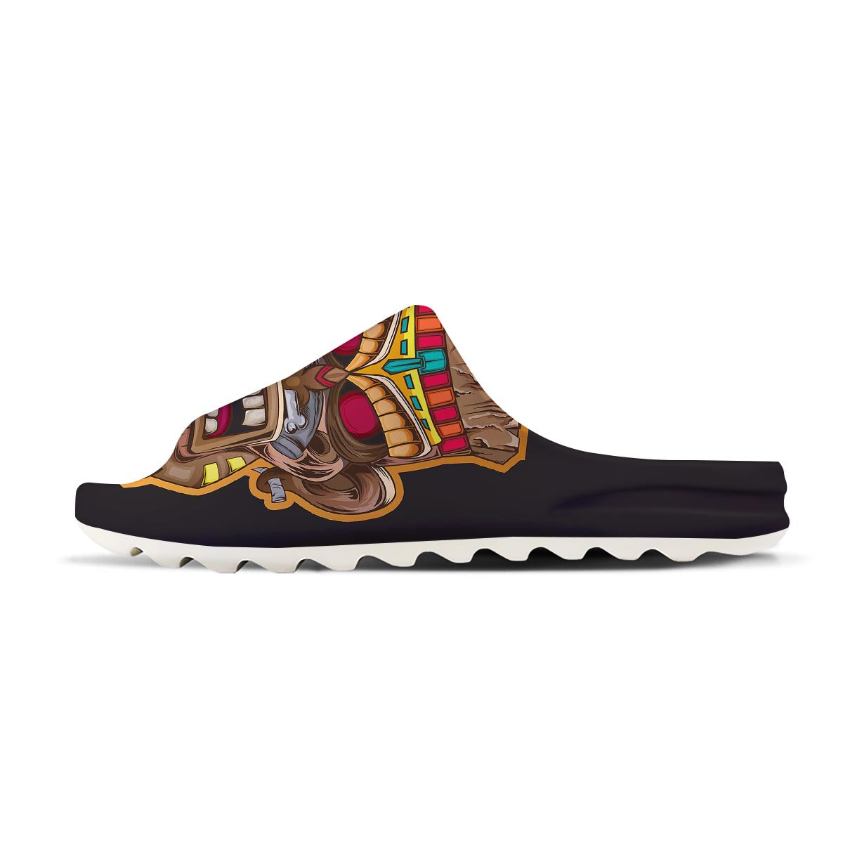 Totem Tiki Print Sandals-grizzshop