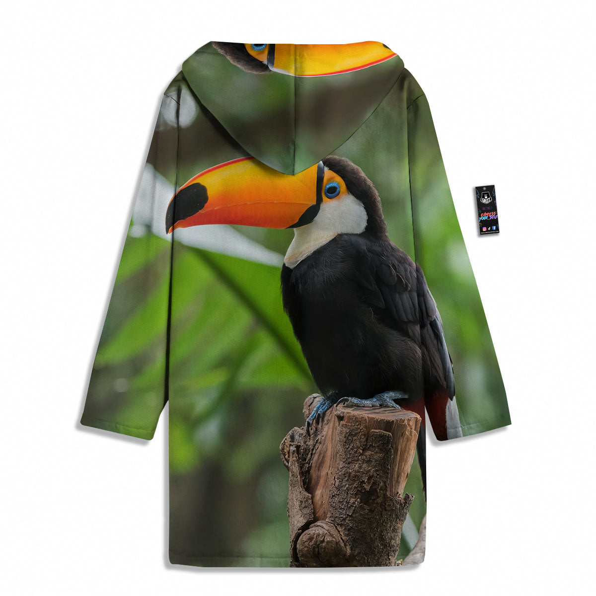 Toucan Aloha Keel-Billed Print Men's Windbreaker Jacket-grizzshop