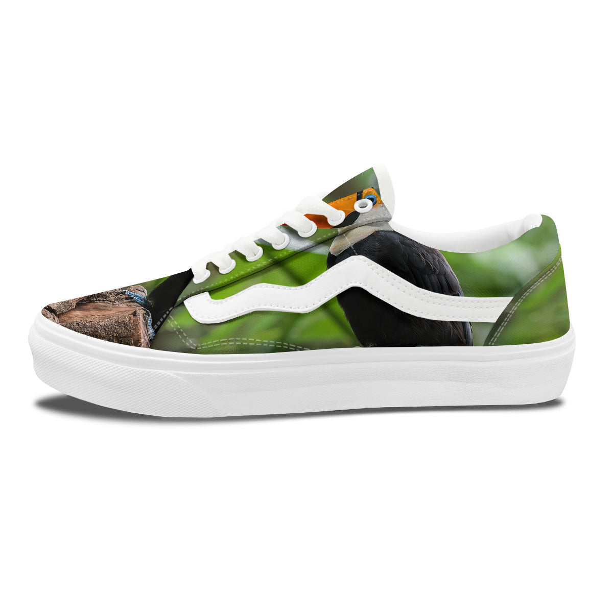Toucan Aloha Keel-Billed Print Skate Shoes-grizzshop