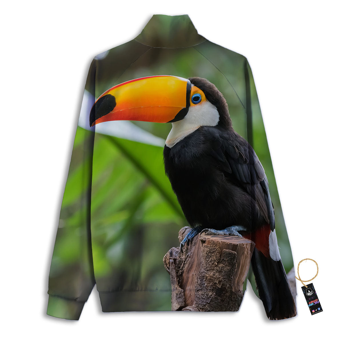 Toucan Aloha Keel-Billed Print Track Jacket-grizzshop