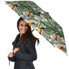 Toucan And Tropical Palm Leaf Print Umbrella-grizzshop