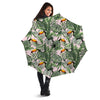 Toucan And Tropical Palm Leaf Print Umbrella-grizzshop