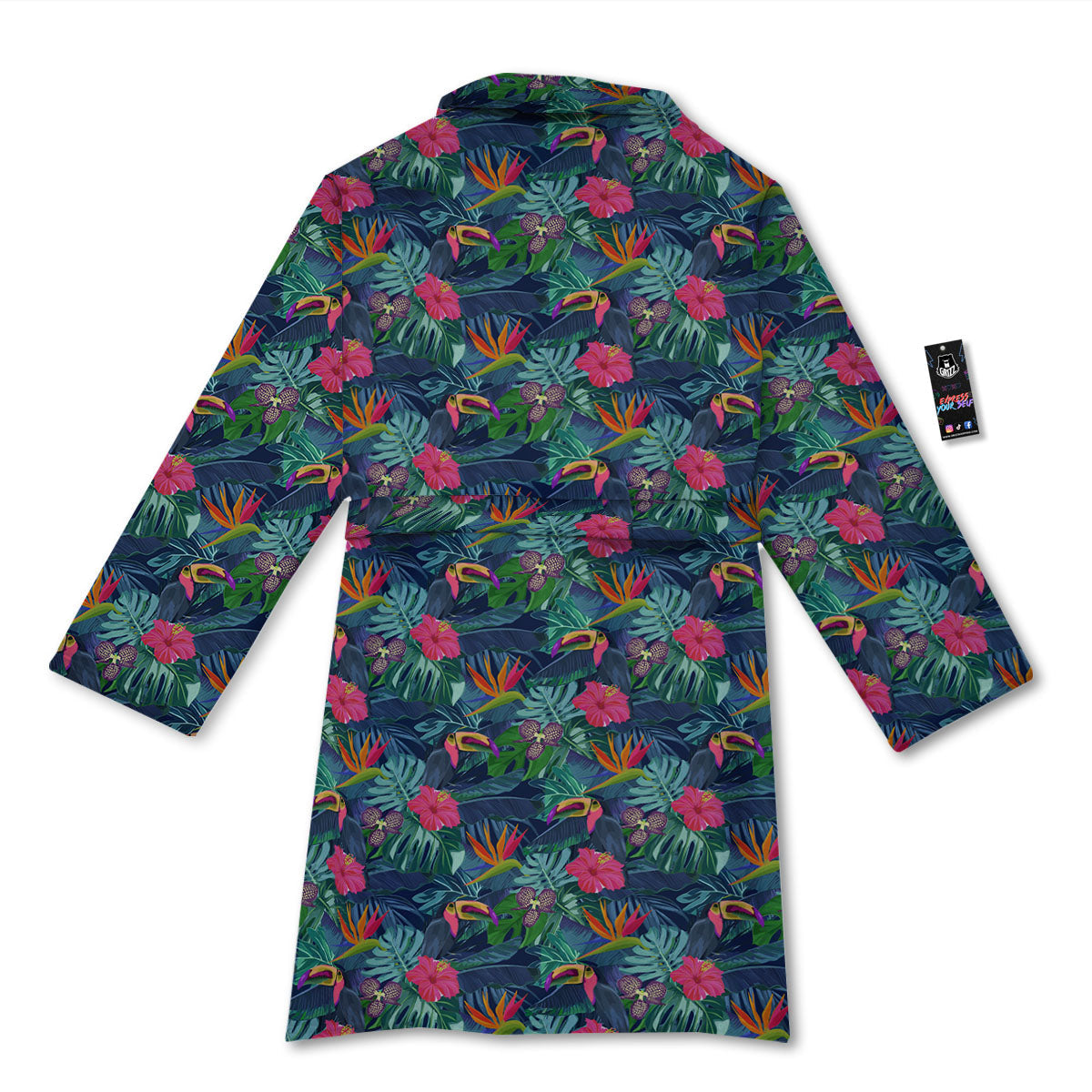 Toucan Exotic Tropical Print Pattern Bathrobe-grizzshop