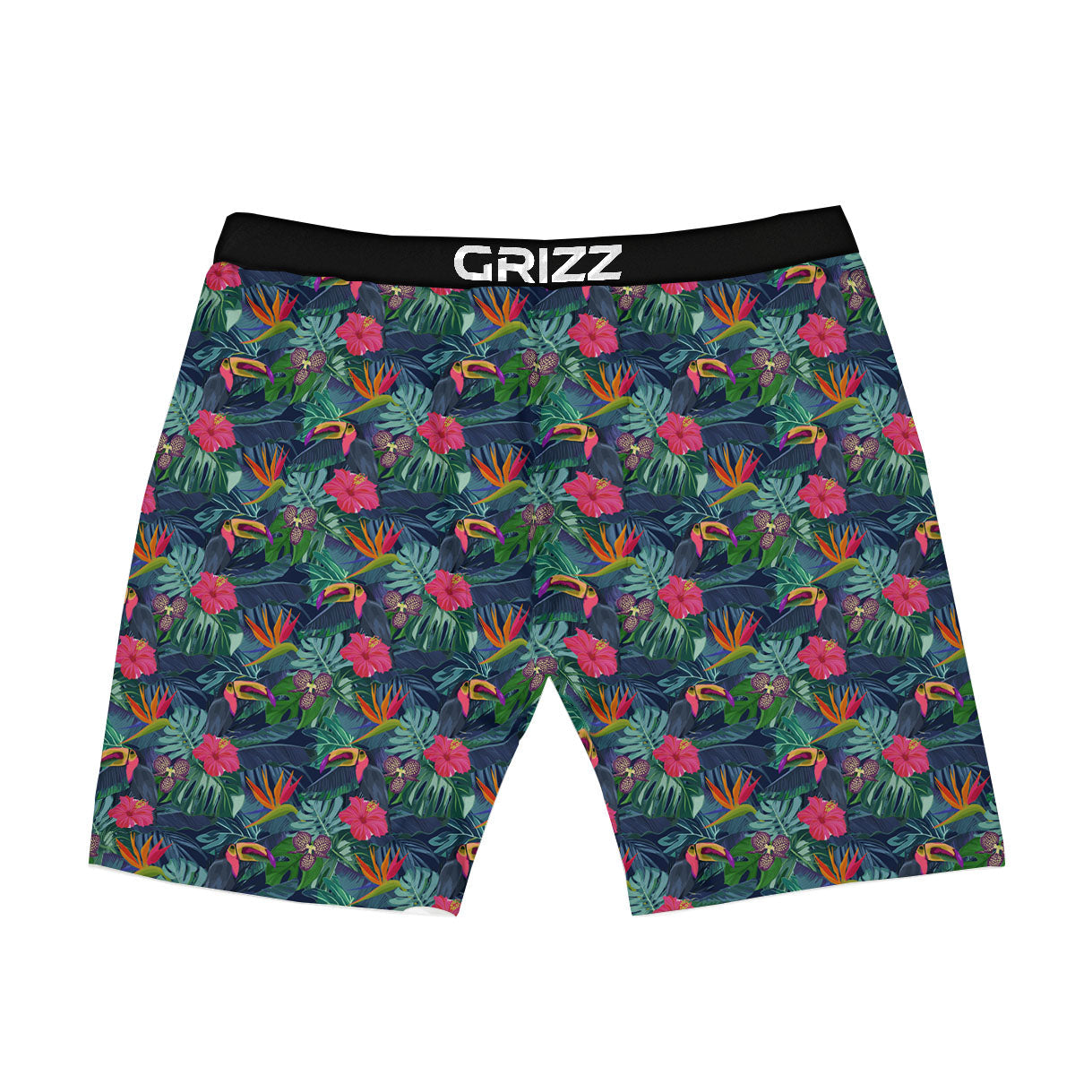 Toucan Exotic Tropical Print Pattern Boxer Briefs-grizzshop