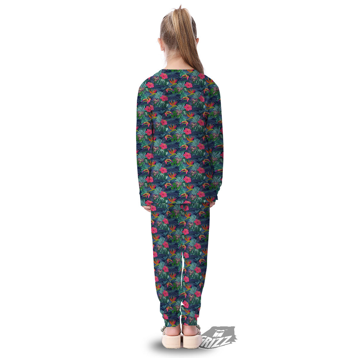 Toucan Exotic Tropical Print Pattern Kid's Pajamas-grizzshop