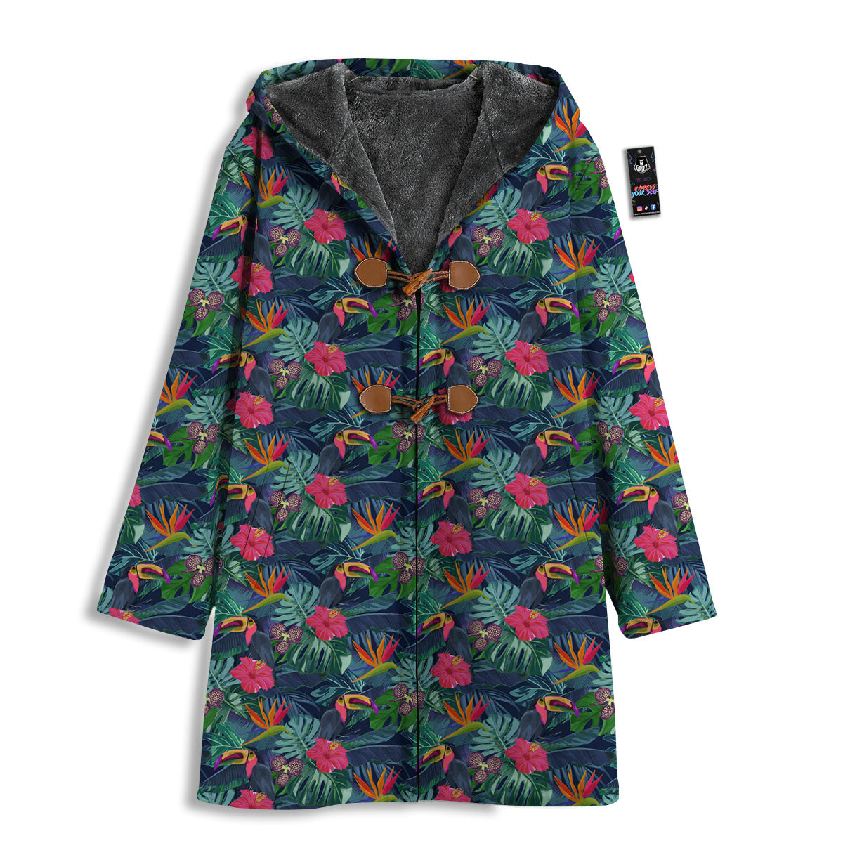 Toucan Exotic Tropical Print Pattern Men's Windbreaker Jacket-grizzshop