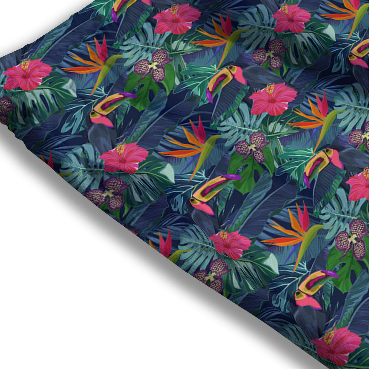 Toucan Exotic Tropical Print Pattern Mesh Shorts