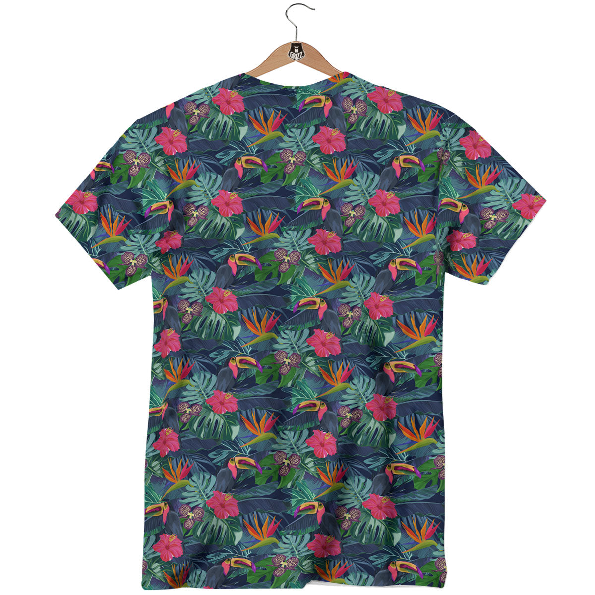 Toucan Exotic Tropical Print Pattern T-Shirt-grizzshop