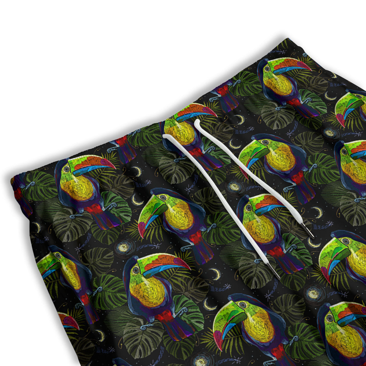 Toucan Keel Billed Tropical Print Pattern Men's Athletic Shorts