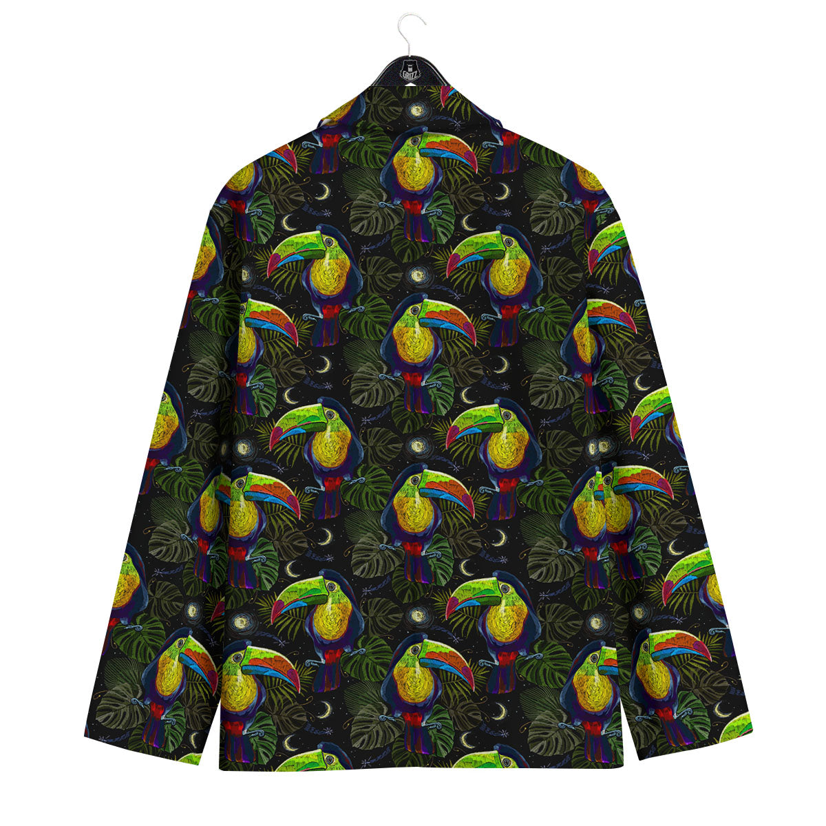 Toucan Keel Billed Tropical Print Pattern Men's Sport Coat-grizzshop