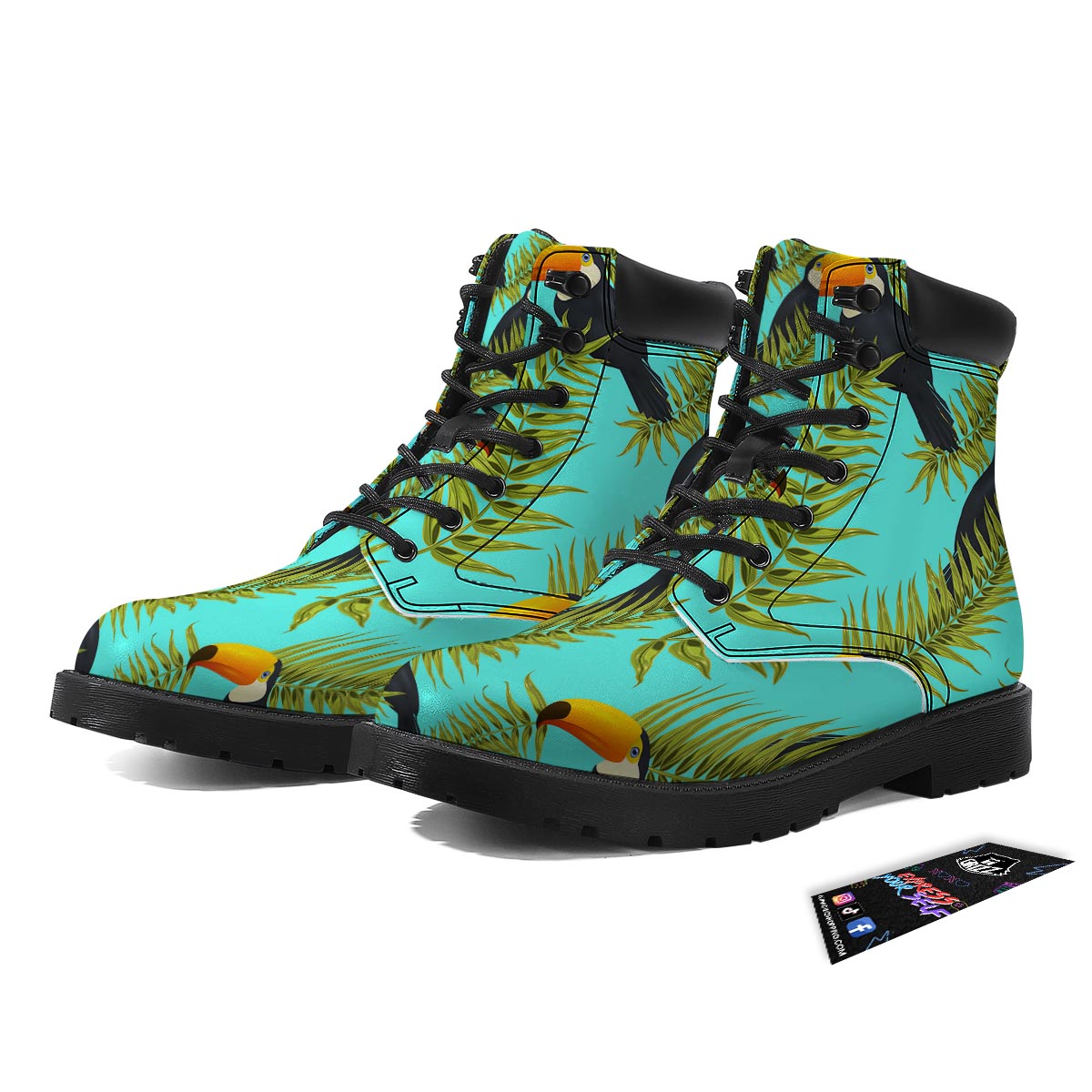 Toucan Toco Print Pattern Boots-grizzshop