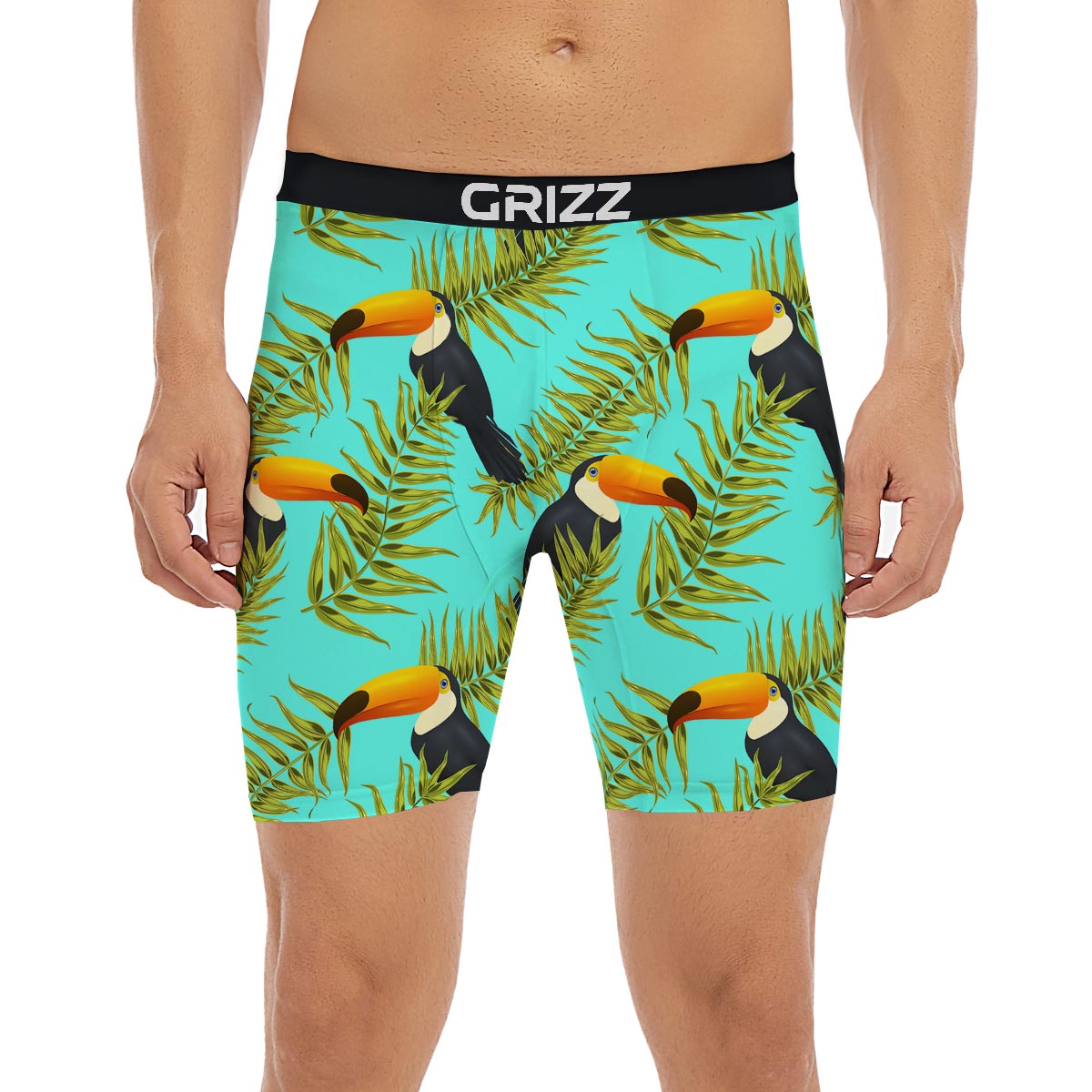 Toucan Toco Print Pattern Boxer Briefs-grizzshop