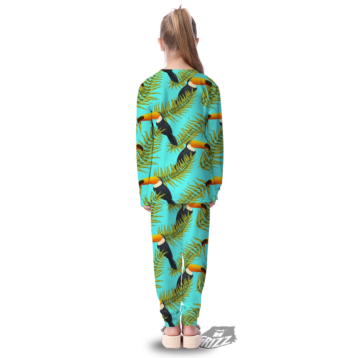 Toucan Toco Print Pattern Kid's Pajamas-grizzshop