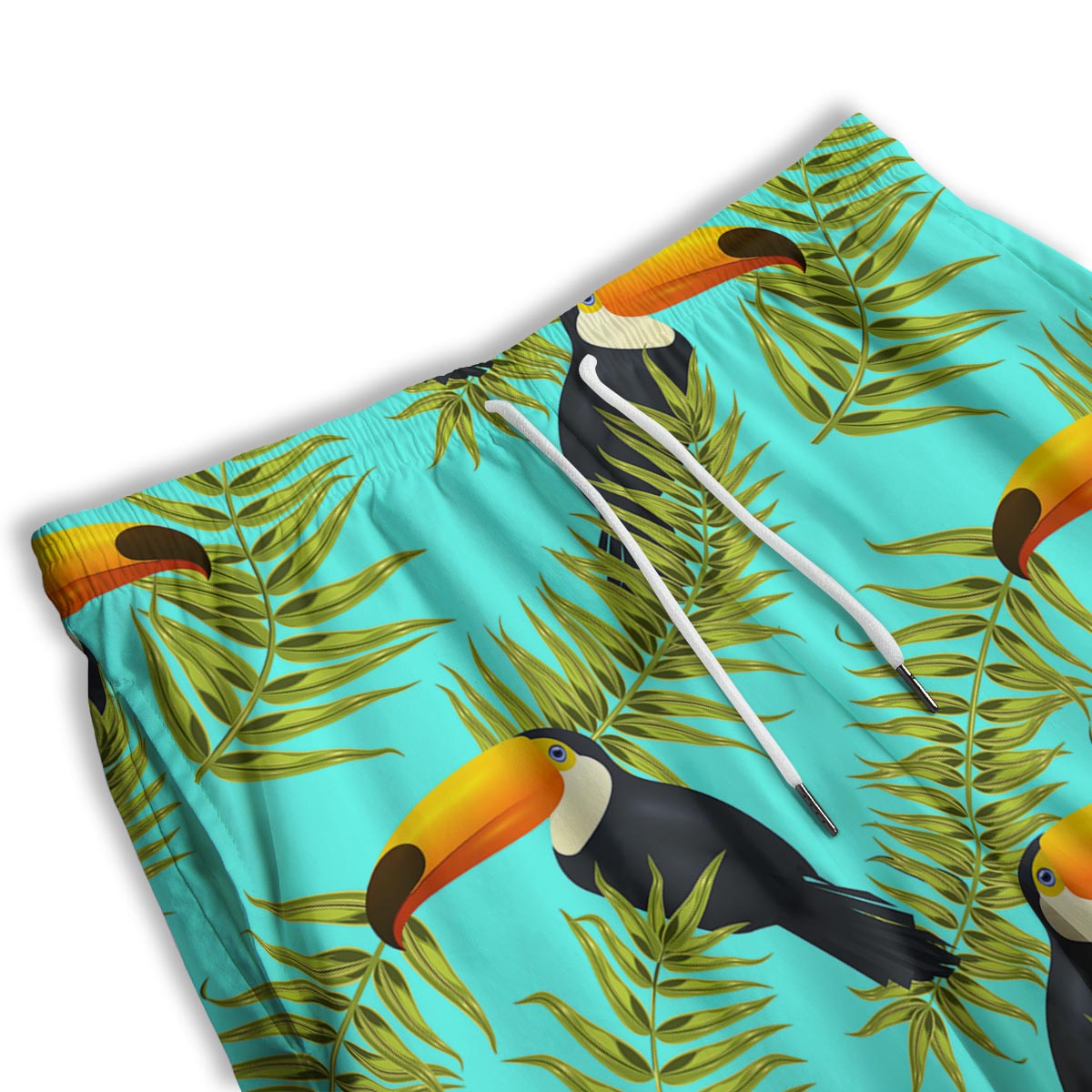 Toucan Toco Print Pattern Men's Athletic Shorts