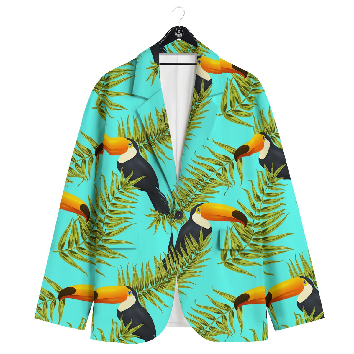 Toucan Toco Print Pattern Men's Sport Coat-grizzshop