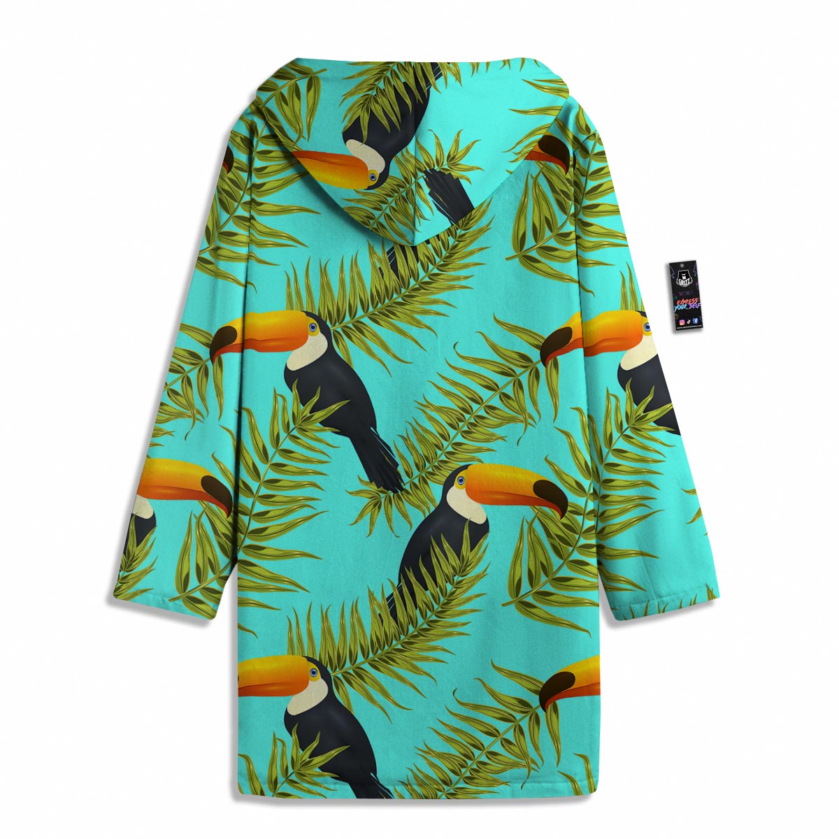 Toucan Toco Print Pattern Men's Windbreaker Jacket-grizzshop