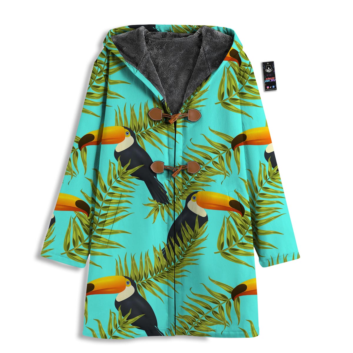 Toucan Toco Print Pattern Men's Windbreaker Jacket-grizzshop