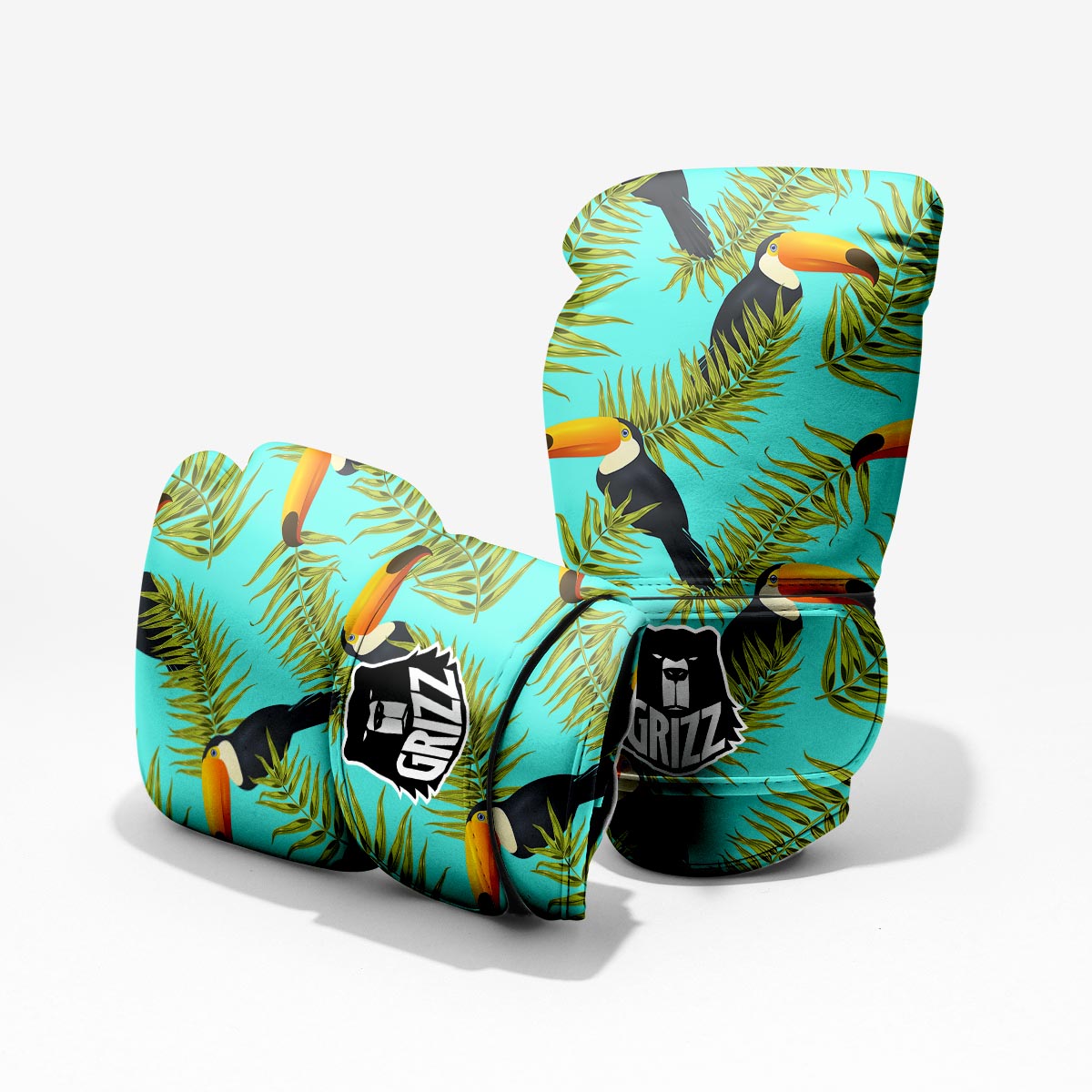 Toucan Toco Print Pattern Pro Boxing Glove