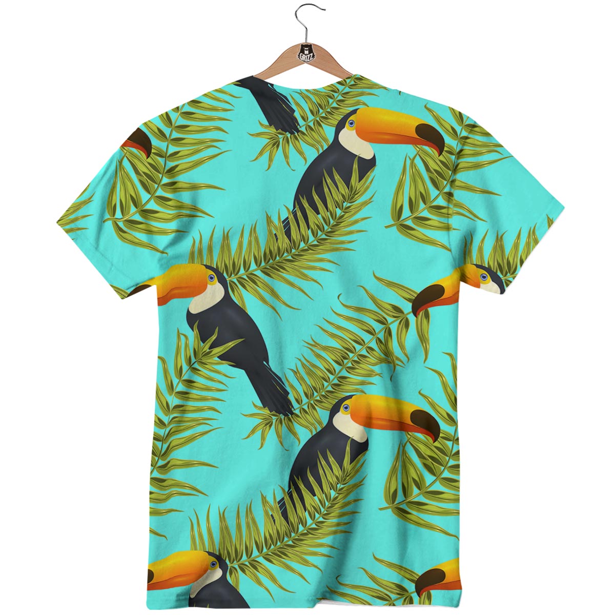 Toucan Toco Print Pattern T-Shirt-grizzshop