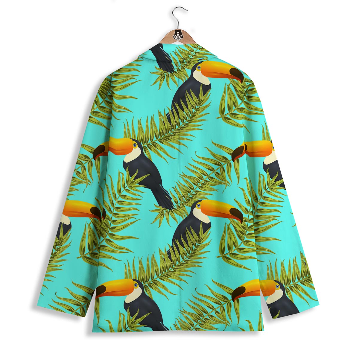 Toucan Toco Print Pattern Women's Blazer-grizzshop