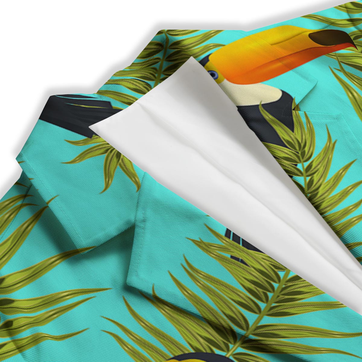 Toucan Toco Print Pattern Women's Blazer-grizzshop