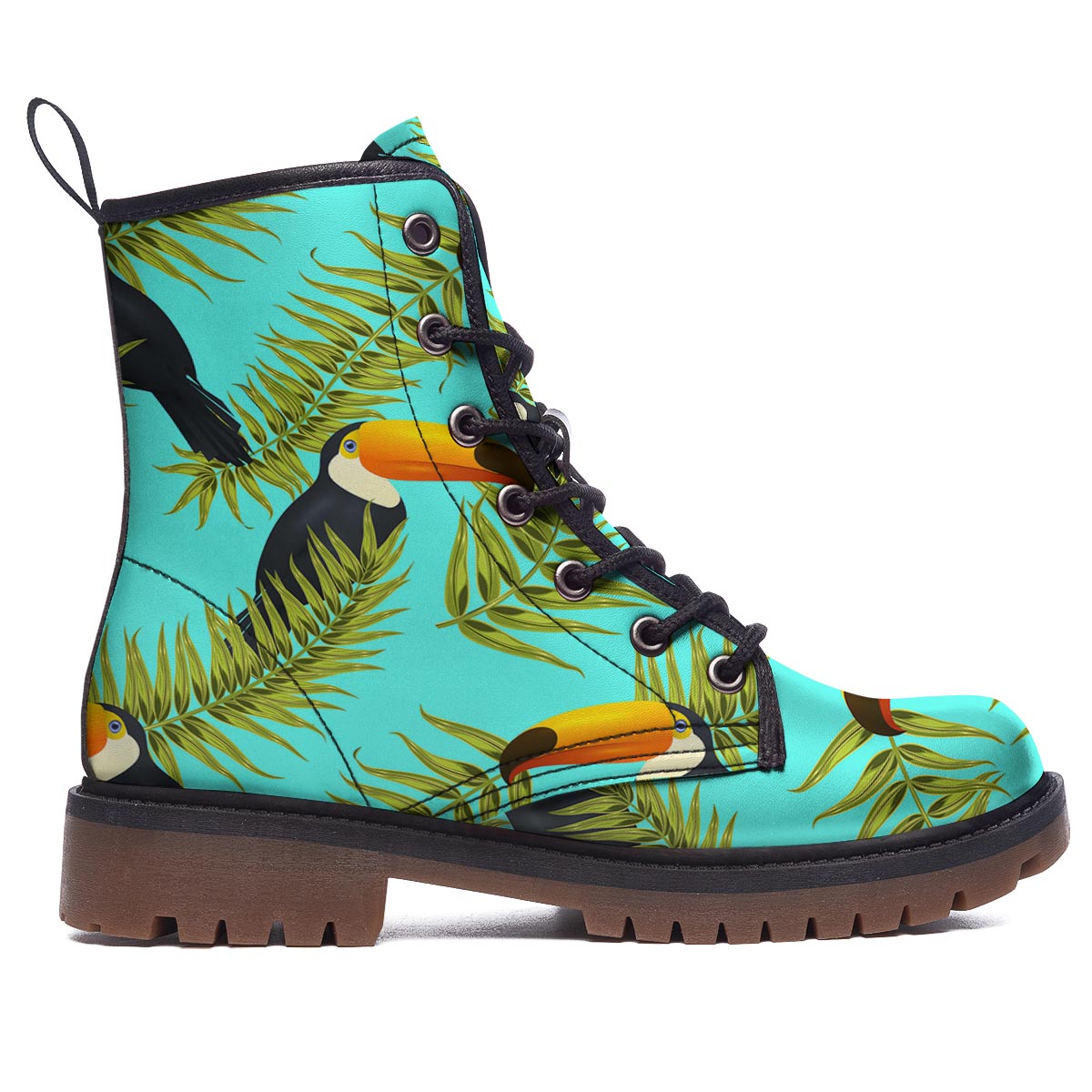 Toucan Toco Print Pattern Work Boots-grizzshop