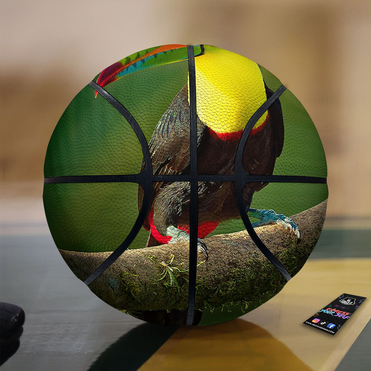 Toucan Tropical Toco Print Basketball