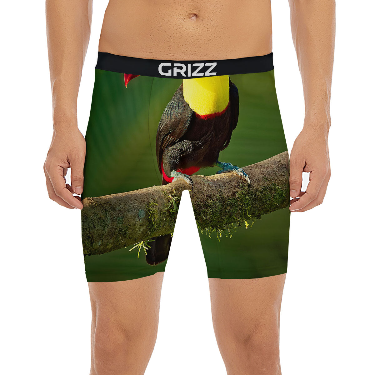 Toucan Tropical Toco Print Boxer Briefs-grizzshop