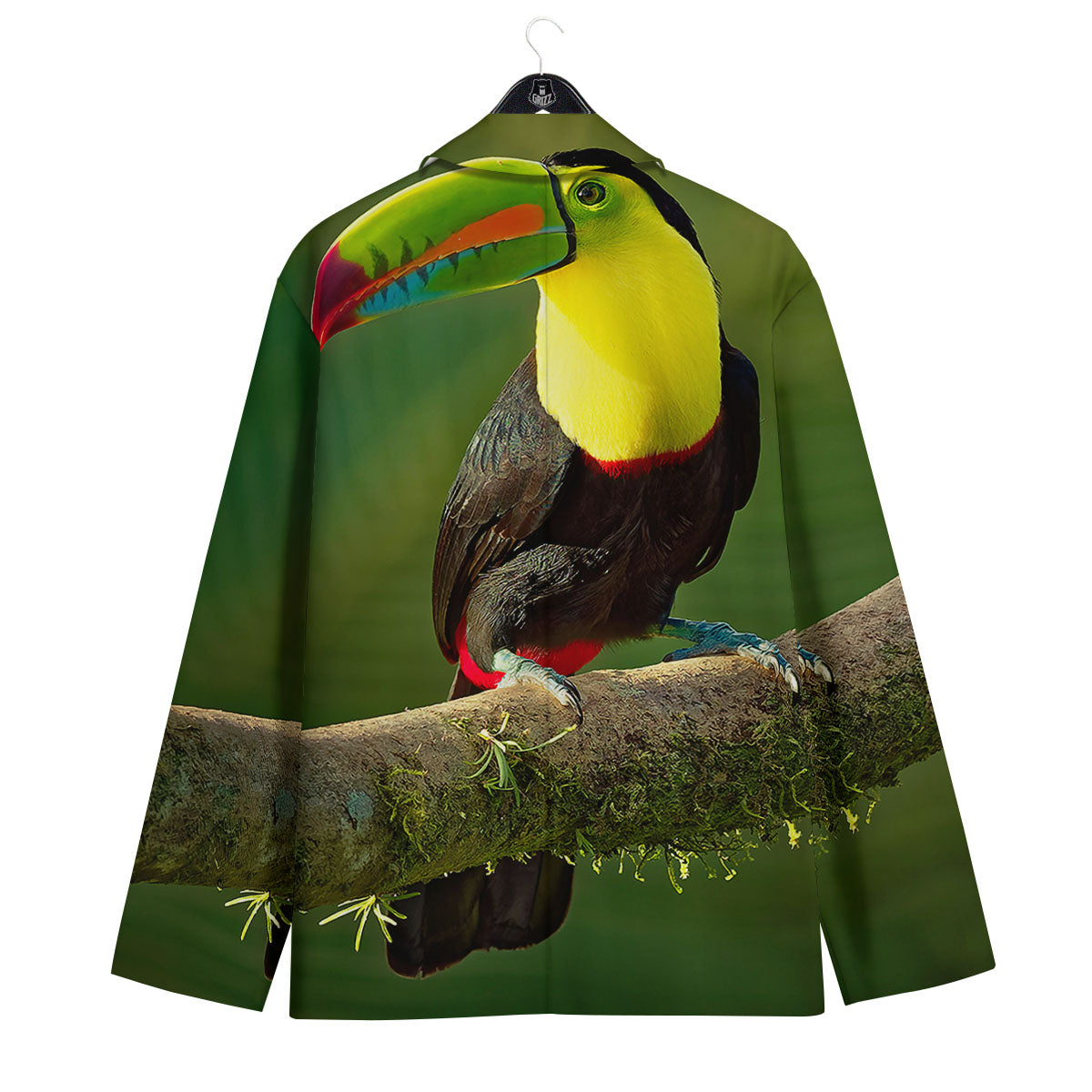Toucan Tropical Toco Print Men's Sport Coat-grizzshop