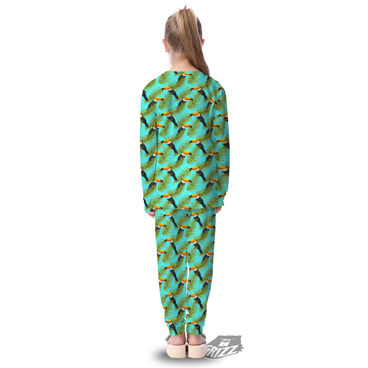 Toucan Tropical Toco Print Pattern Kid's Pajamas-grizzshop
