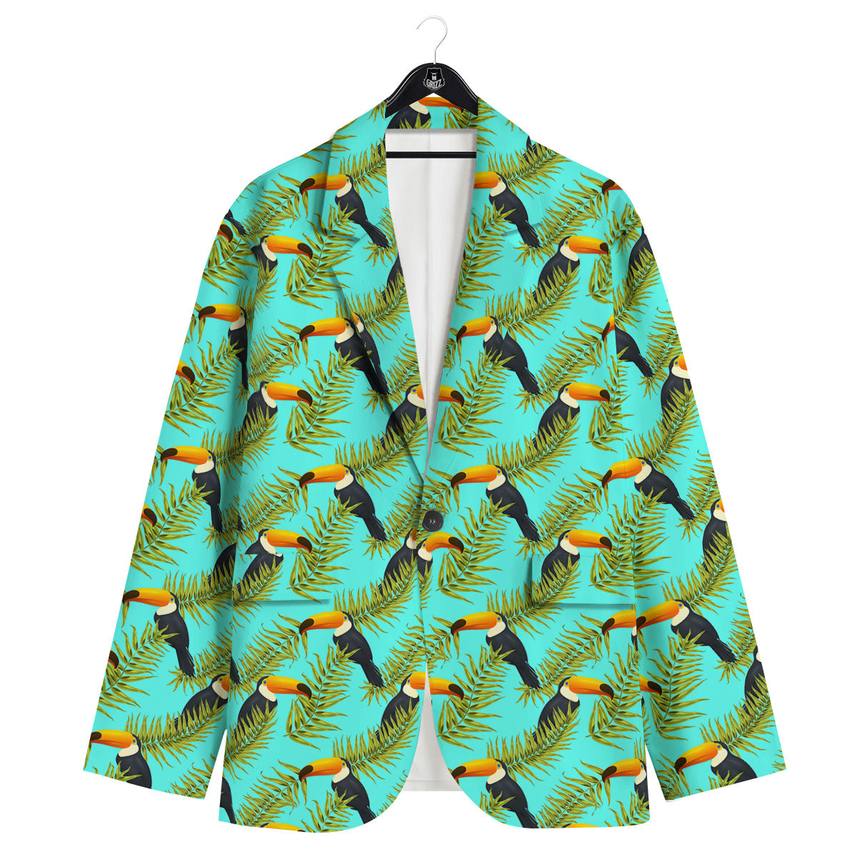 Toucan Tropical Toco Print Pattern Men's Sport Coat-grizzshop