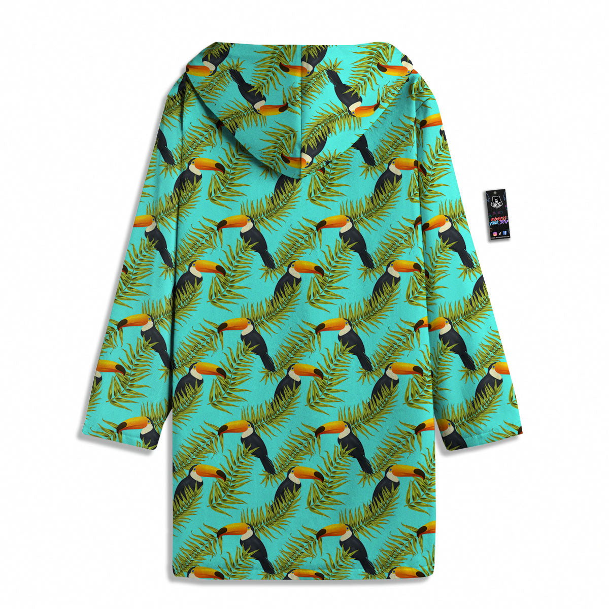 Toucan Tropical Toco Print Pattern Men's Windbreaker Jacket-grizzshop