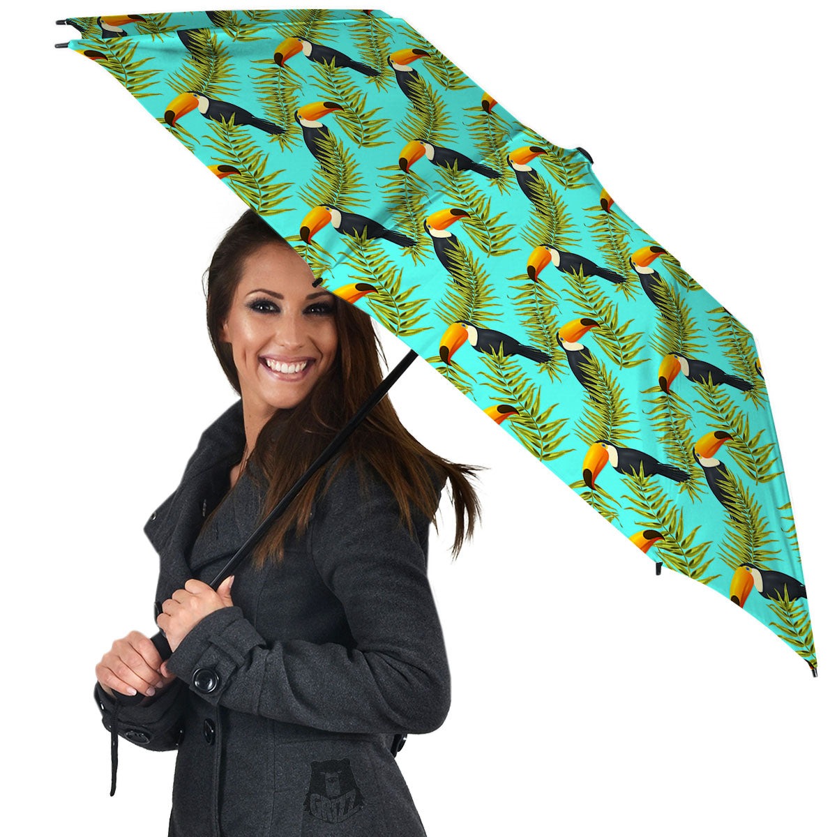 Toucan Tropical Toco Print Pattern Umbrella-grizzshop