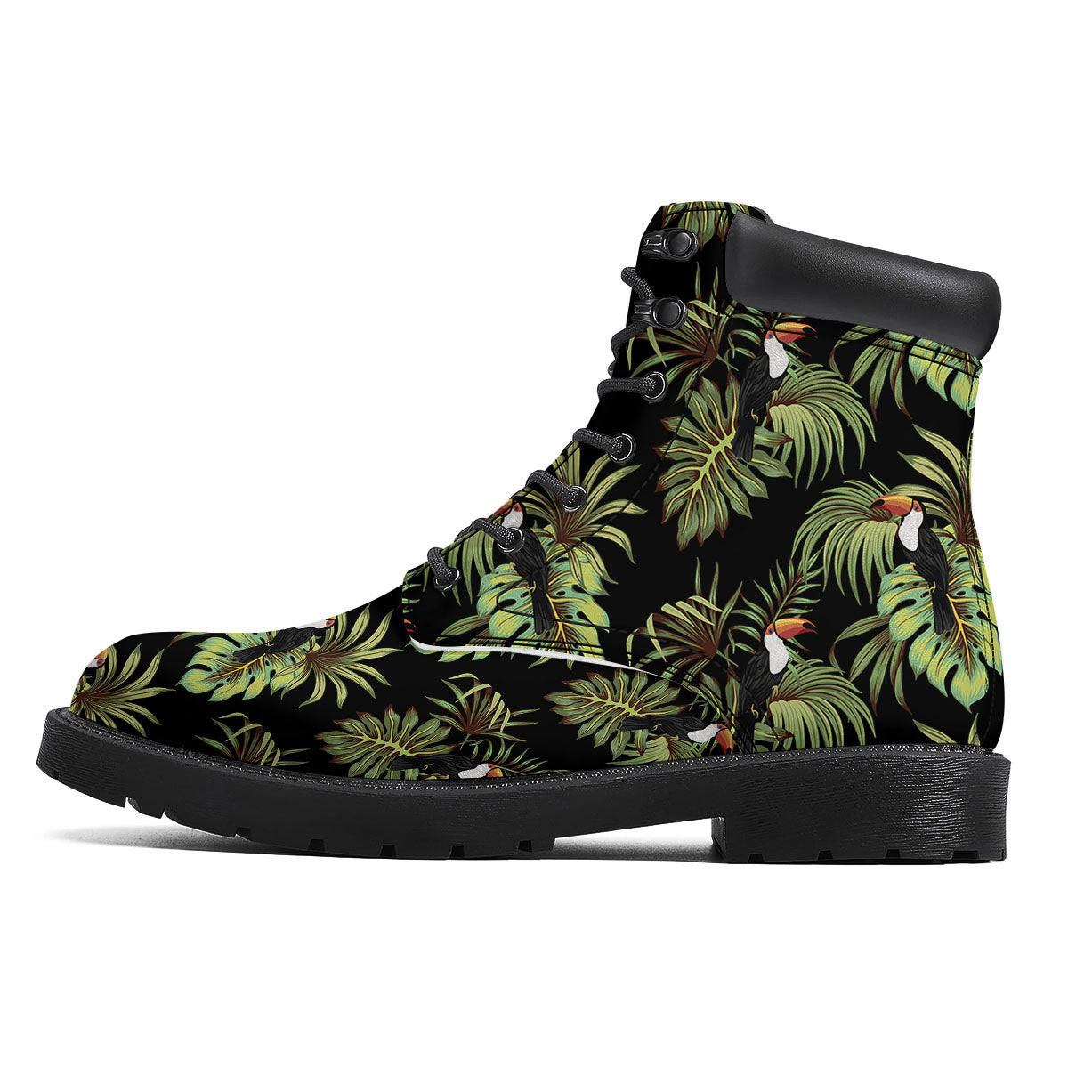 Toucan Vintage Print Pattern Boots-grizzshop