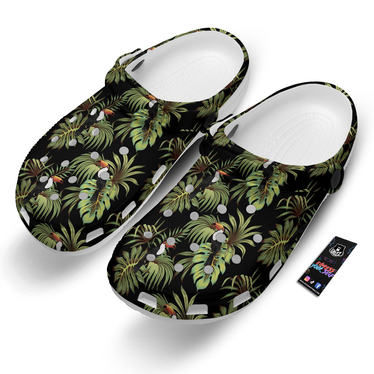 Toucan Vintage Print Pattern Clog-grizzshop