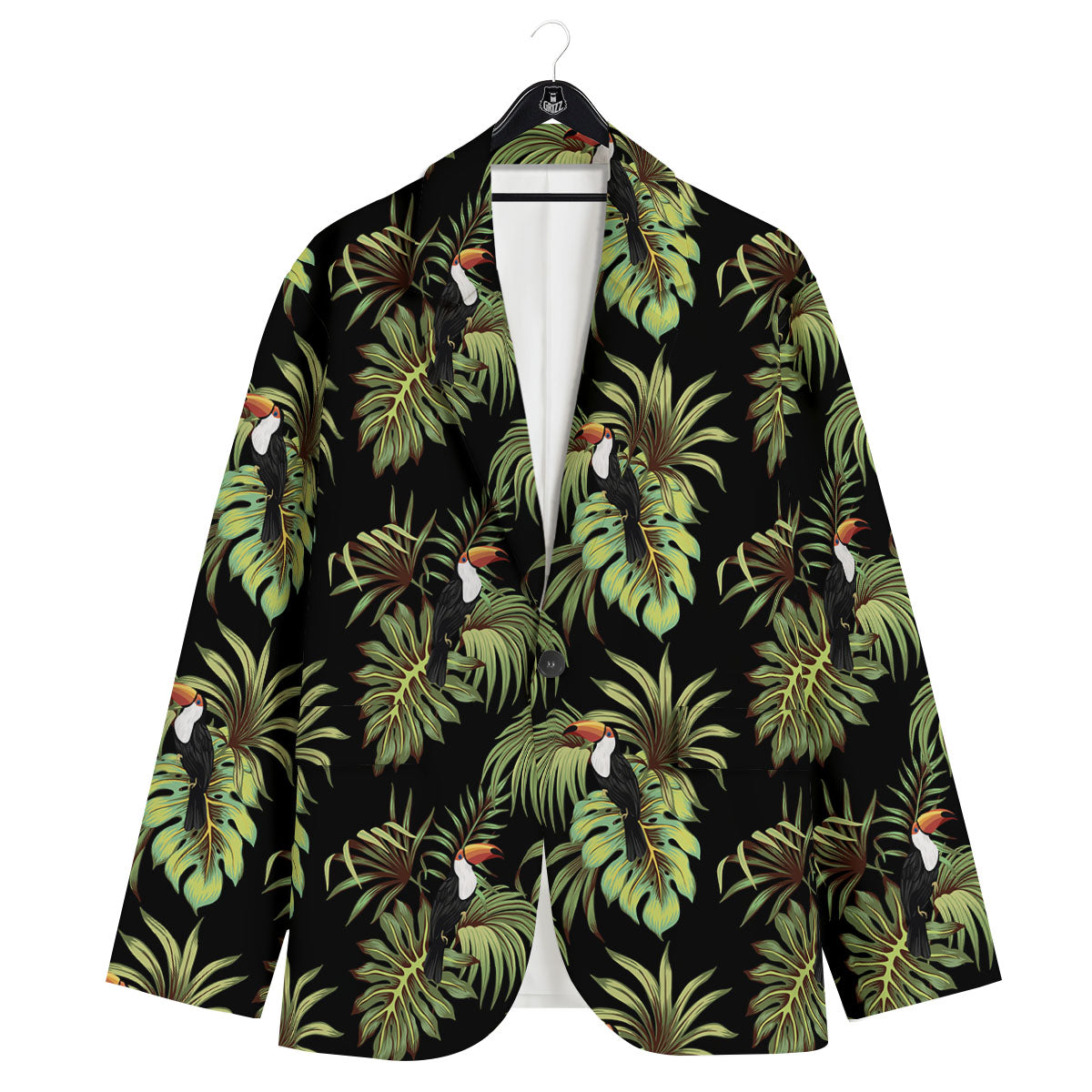 Toucan Vintage Print Pattern Men's Sport Coat-grizzshop