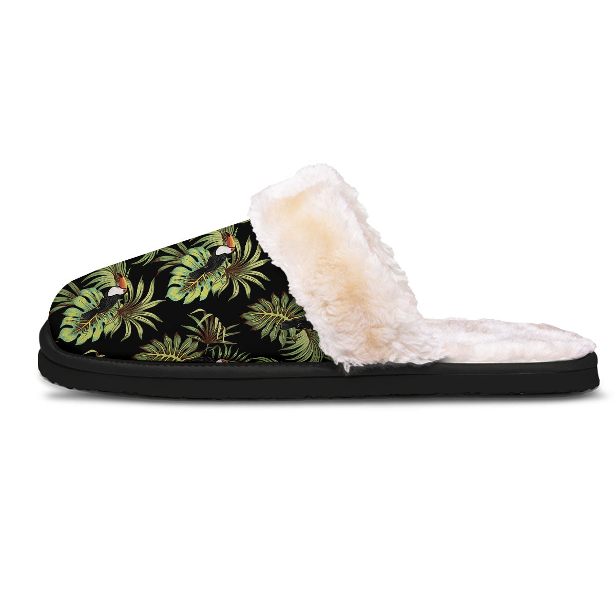 Toucan Vintage Print Pattern Slippers-grizzshop