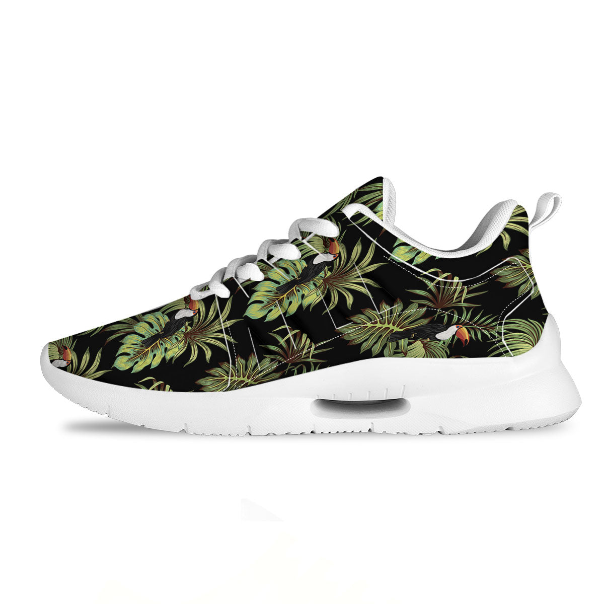 Toucan Vintage Print Pattern Tennis Shoes-grizzshop