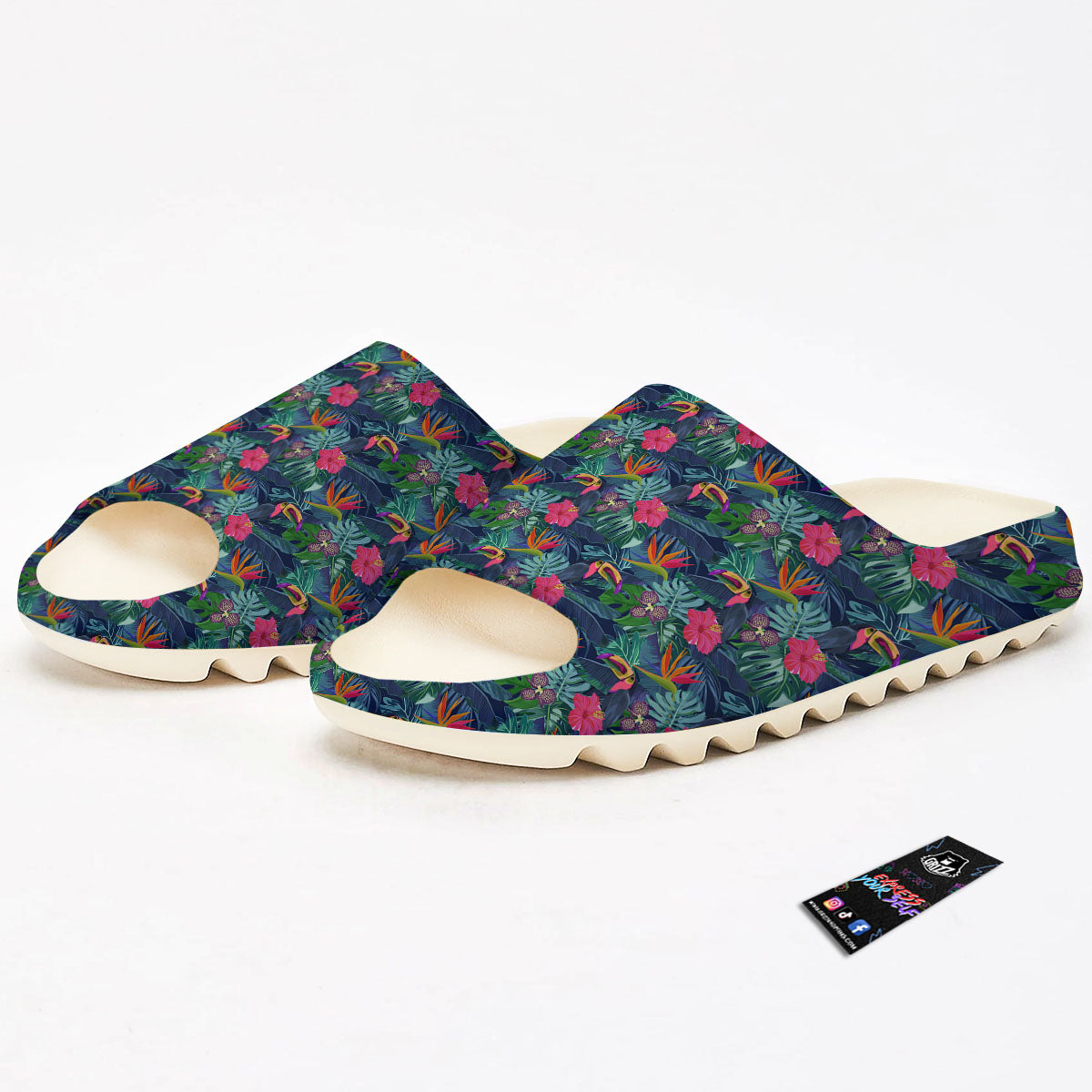 Toucan Exotic Tropical Print Pattern Sandals-grizzshop