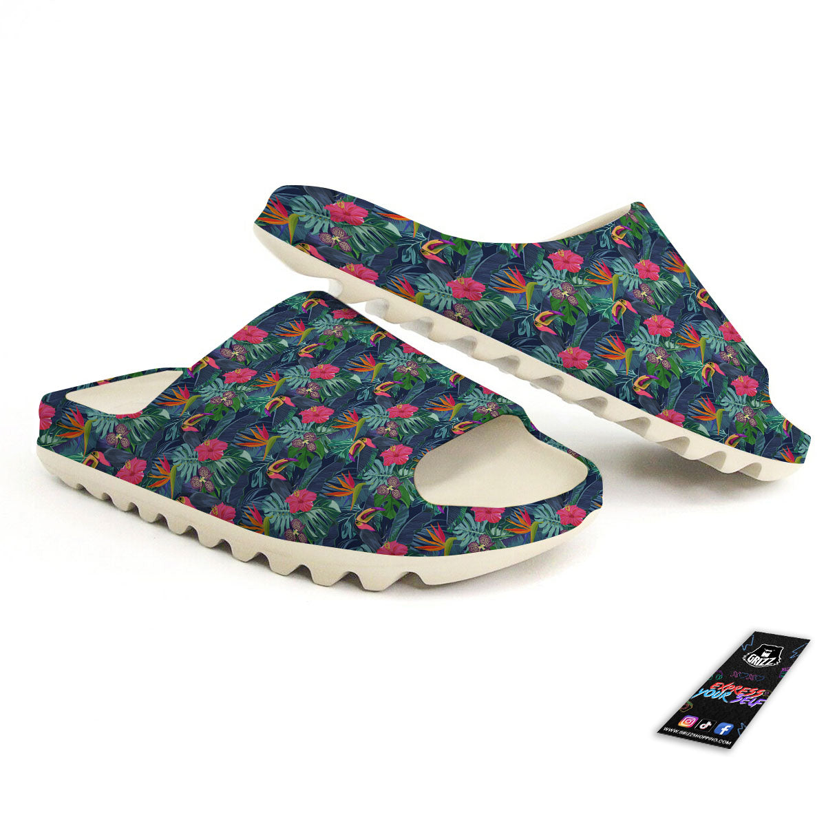 Toucan Exotic Tropical Print Pattern Sandals-grizzshop