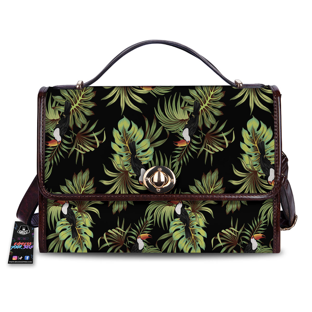 Toucan Vintage Print Pattern Women's Satchel Bag